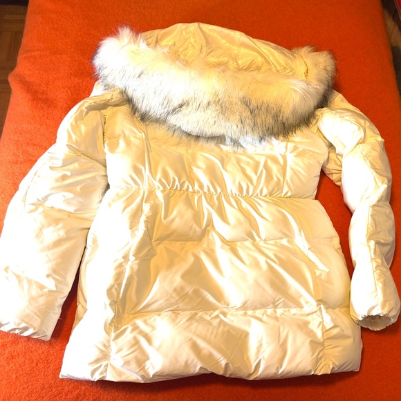 ZARA ecru removable hood water and wind protection puffer winter coat NWT - Picture 15 of 16